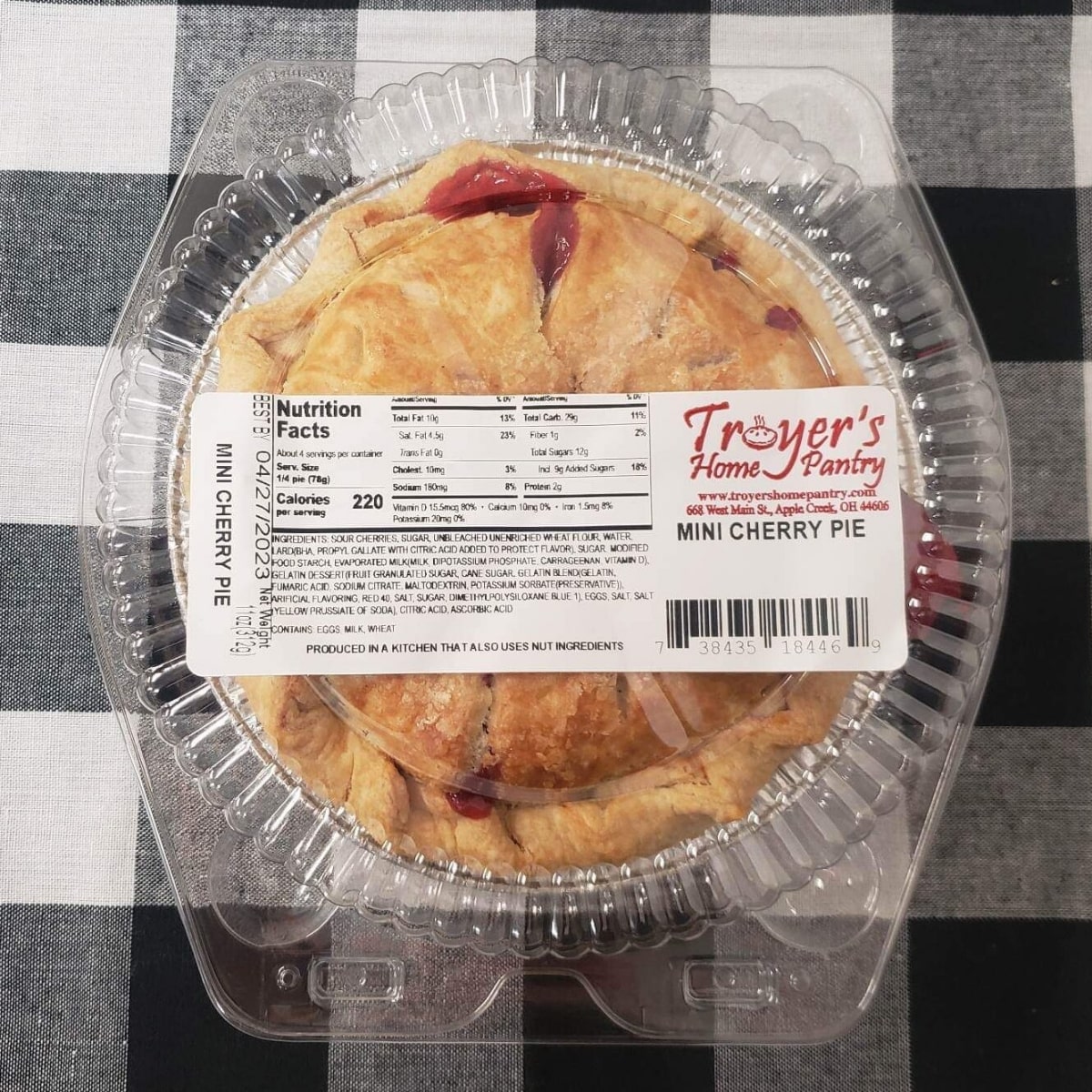 6inch Troyer's Home Panty Pie: Cherry