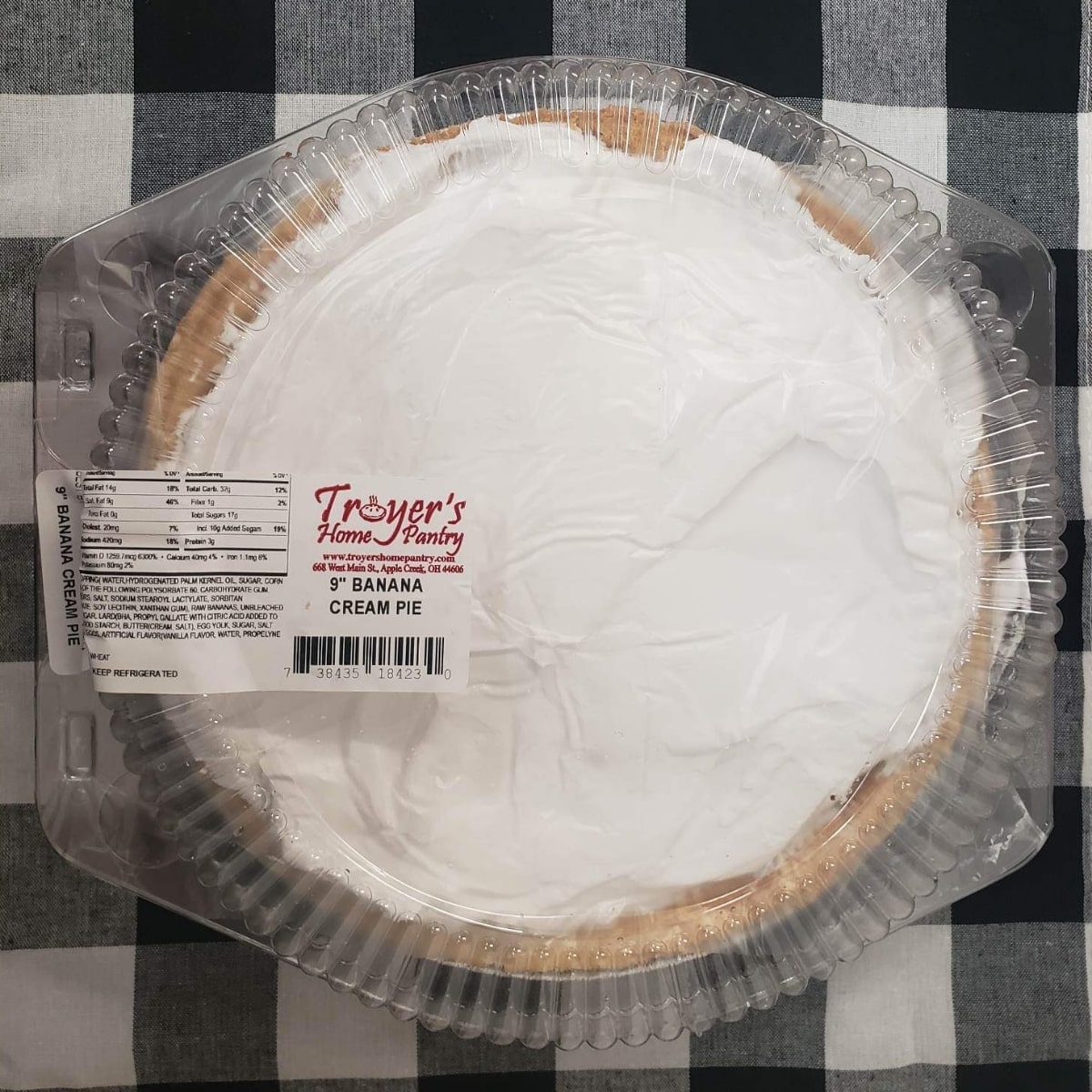 9inch Troyer's Home Panty Pie: Banana Cream
