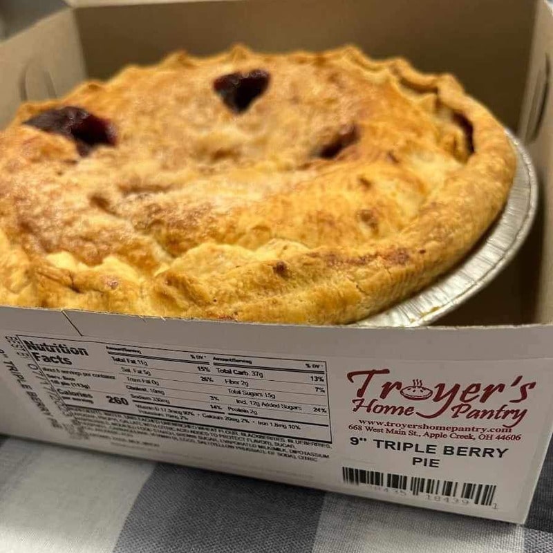 Troyer's Home Pantry: 9-inch Triple Berry Pie