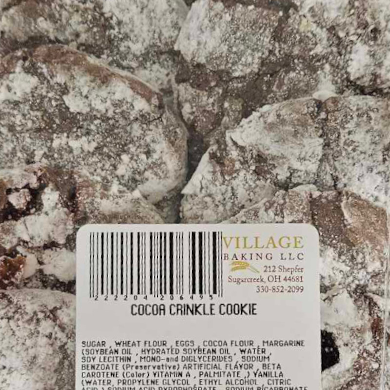 Village Bakery Cocoa Crinkle Cookies