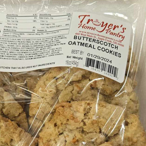 Troyer's Home Pantry Butterscotch Oatmeal Cookies