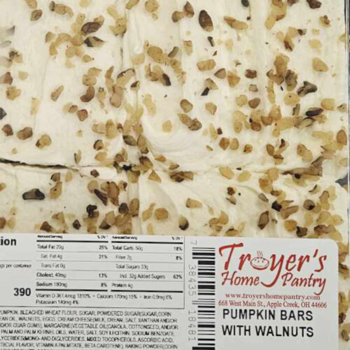Troyer's Home Pantry Pumpkin Rolls with Walnuts