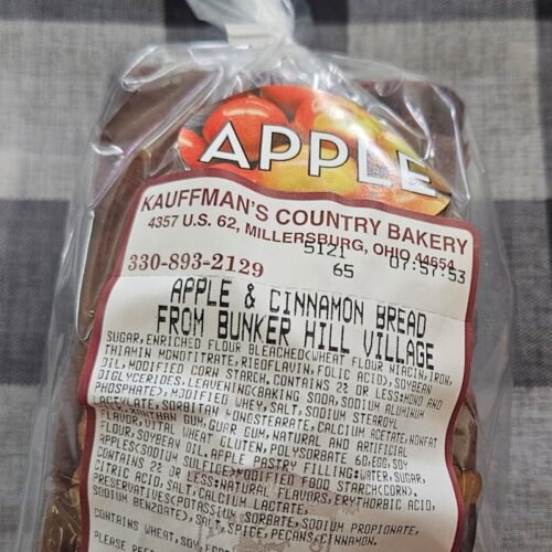 Kauffman's Country Bakery Apple Cinnamon Loaf