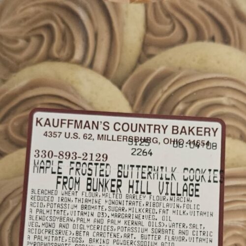 Kauffman's Country Bakery Maple Frosted Buttermilk Cookies