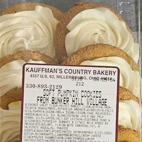 Kauffman's Country Bakery Soft Pumpkin Cookies