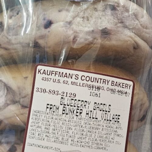 Kauffman's Country Bakery Blueberry Bagels
