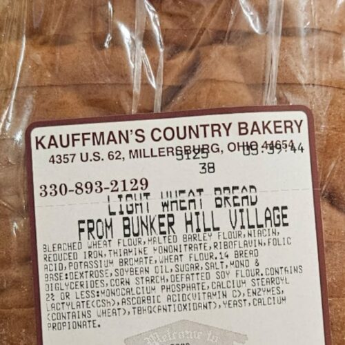 Kauffman's Country Bakery Light Wheat Bread